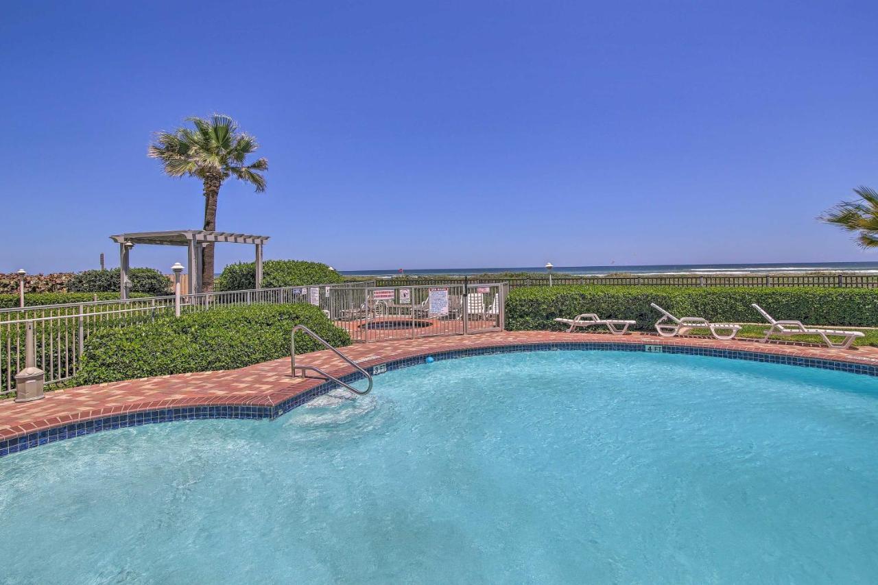 Sunny Oceanfront Condo On South Padre Island Beach 외부 사진