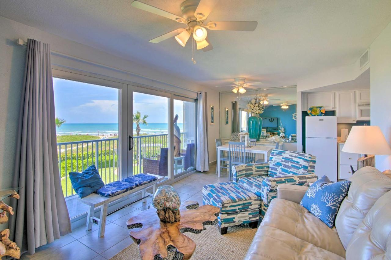 Sunny Oceanfront Condo On South Padre Island Beach 외부 사진