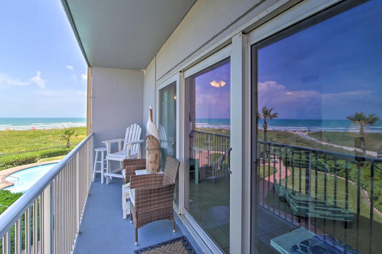 Sunny Oceanfront Condo On South Padre Island Beach 외부 사진