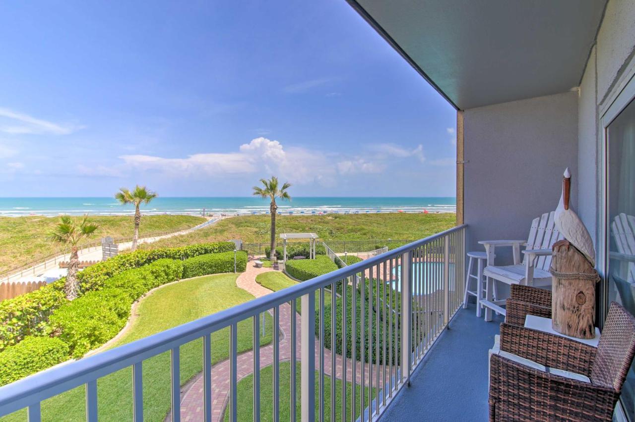 Sunny Oceanfront Condo On South Padre Island Beach 외부 사진